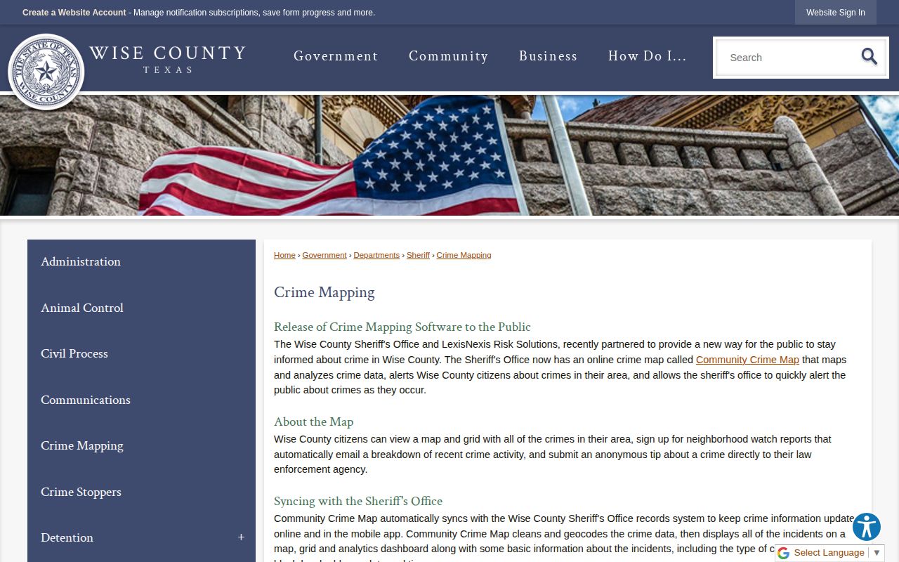 Wise County incident map distinguished from 72-hour release records